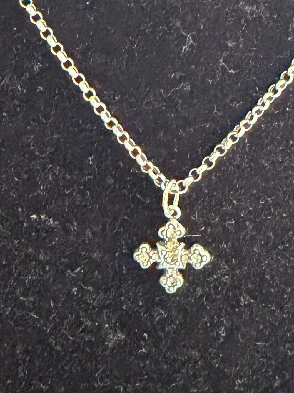 Vintage SilverTone Catherine Popesco Amore Charm Necklace